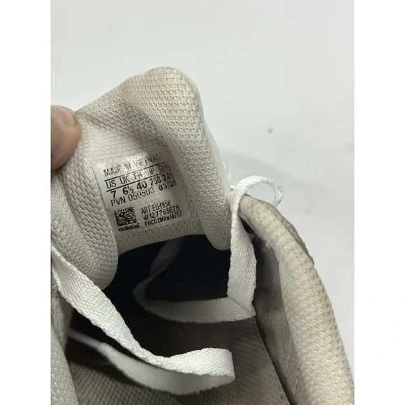 Men's Adidas Superstar Cloud White/Black Leather Sneakers Size 7 Pre-owned - Picture 8 of 8